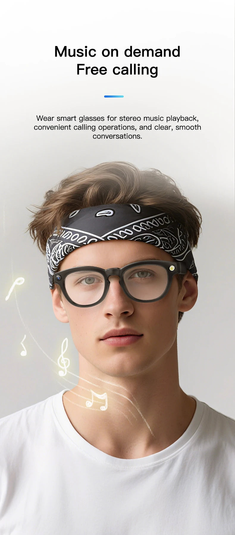 LIGE 4K 800W HD Camera Smart Glasses Recording Videos 290mAh AI Photo Recognition Chat Translation Bluetooth Photochromic Lenses Ai-TechWorld 