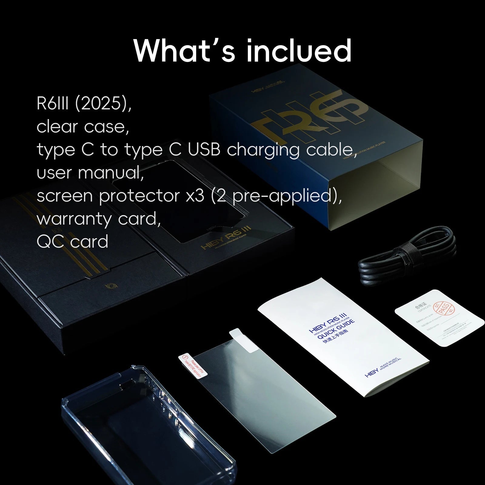 HiBy R6III 2025 / R6 Gen 3 Android 12 Music Player MP3 USB DAC HIFI WiFi Bluetooth 5.0 CS43198 *4 MQA16x DSD512 PCM768 4500mAh Ai-TechWorld 