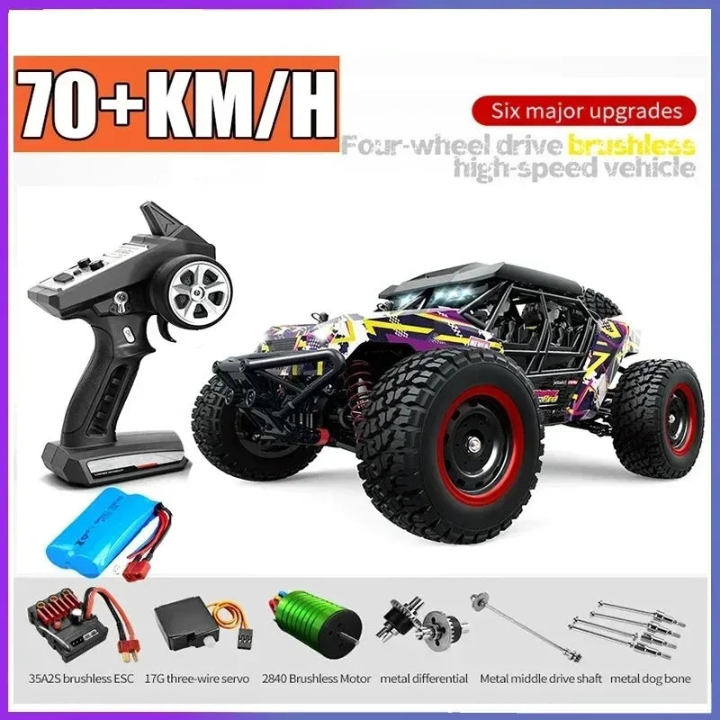 SCY 16106 PRO RC Car 70KM/H 1/16 4WD Off-Road Drift Brushless Electric High Speed Remote Control Vehicle Children Toy Crawler Ai-TechWorld 