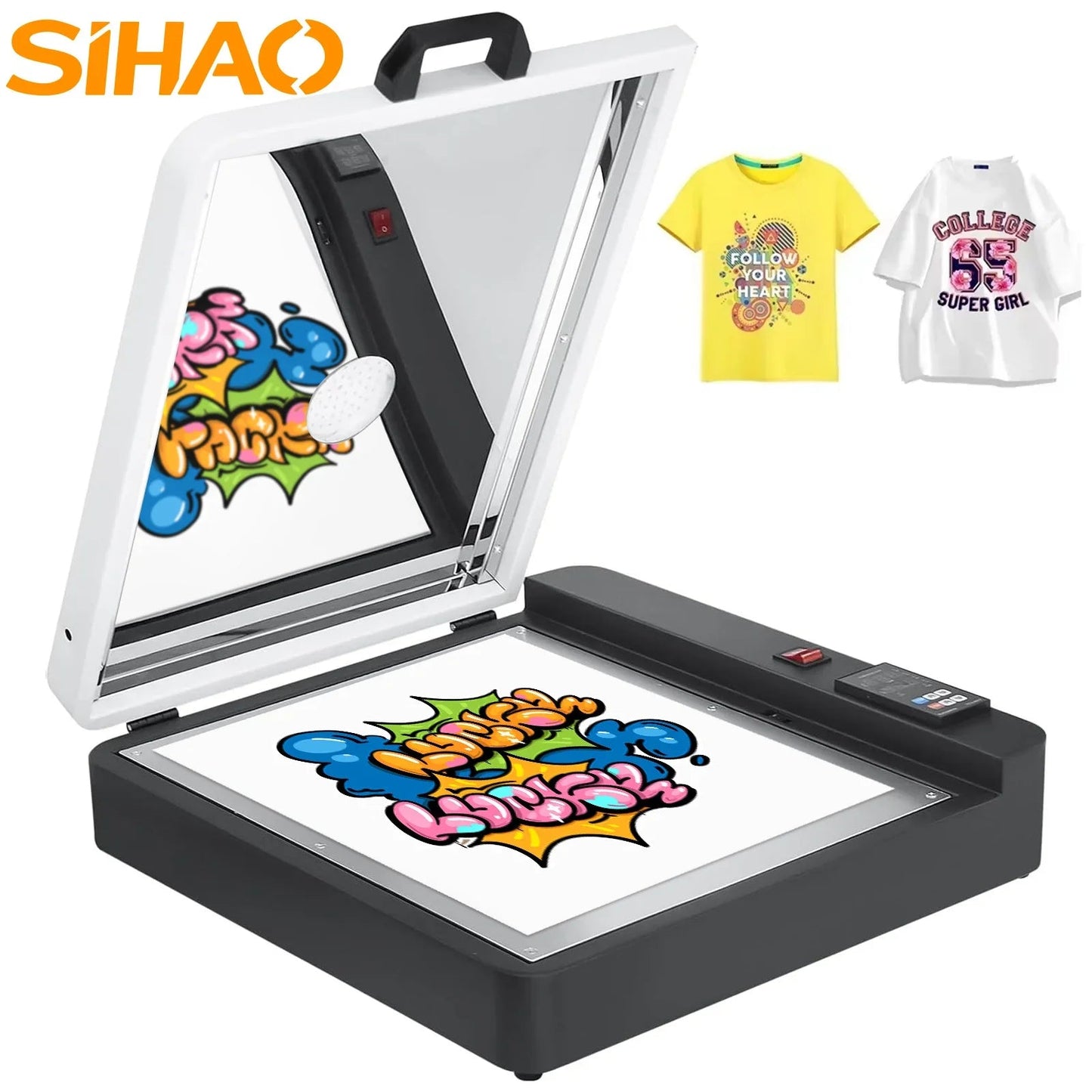 SIHAO A3 DTF Oven Dryer with Temperature Control DTF Oven Curing Heater Transfer Hot Melt Powder Shaker Printer Ai-TechWorld   ai-techworld