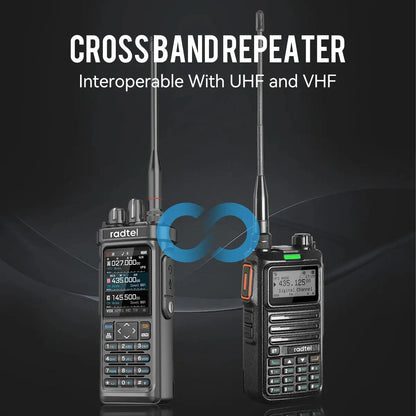 Radtel RT-950 PRO Bluetooth GPS APRS Programmable RGB Screen Frequency FM/SSB+71cm Dual-band 86mhz Ham Handtalkie W/ APP Ai-TechWorld 