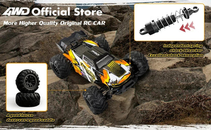 4WD Remote Control Car Off Road 4x4 RC High Speed Buggy Truck Super Brushless 50 or 80KM/H Fast Drift Racing Toy Kids Adults Ai-TechWorld 