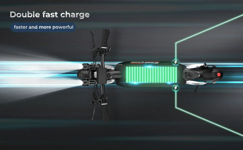 Circooter Raptor pro adult escooter, 1600W motor, 48V 20AH folding E-scooter, 10-inch tire, E-mountain scooter, electric scooter Ai-TechWorld 