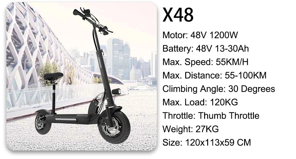 [8 models]10/11 Inch 48V-72V 1000W-6000W Electric Scooter 50-85km/h Fast E Scooter Off Road Electric Kick Scooter Foldable Adult Ai-TechWorld 