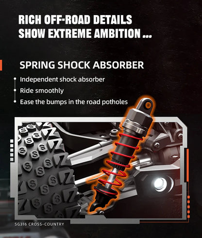 SG116 MAX 1:16 High Speed Drift Racing Car 80KM/H Brushless Motor 4WD SG316 MAX RC Off Road Car Monster Trucks Toy For Kids Gift Ai-TechWorld 