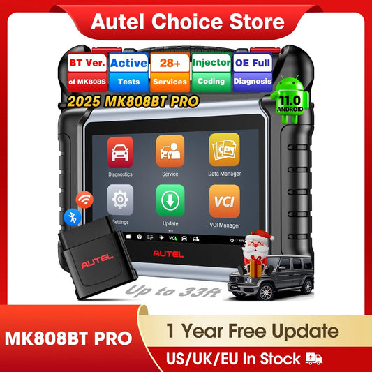 Autel MaxiCOM MK808BT PRO Car Automotivo Diagnostic Tools Bluetooth OBD2 Scanner Code Reader Diagnosis Tool PK MK808KBT MK808S Ai-TechWorld 