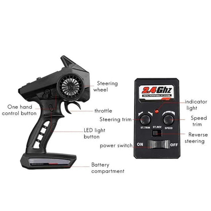 WLtoys 1:16 Scale Large RC Car 50km/h High Speed 4WD Children Toy for Boys Remote Control Car 2.4G Off Road Monster Truck RC Toy Ai-TechWorld 