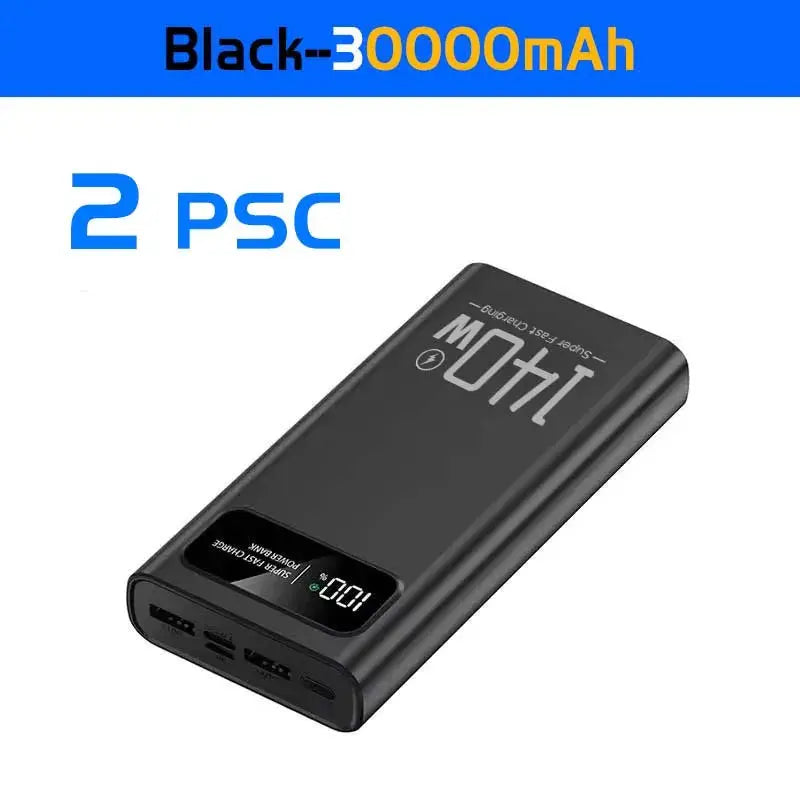 140W Power Bank  Super Fast Charging Battery High Capacity Digital Display 100000mAh Power Bank For Iphone Samsung Xiaomi Tablet Ai-TechWorld 