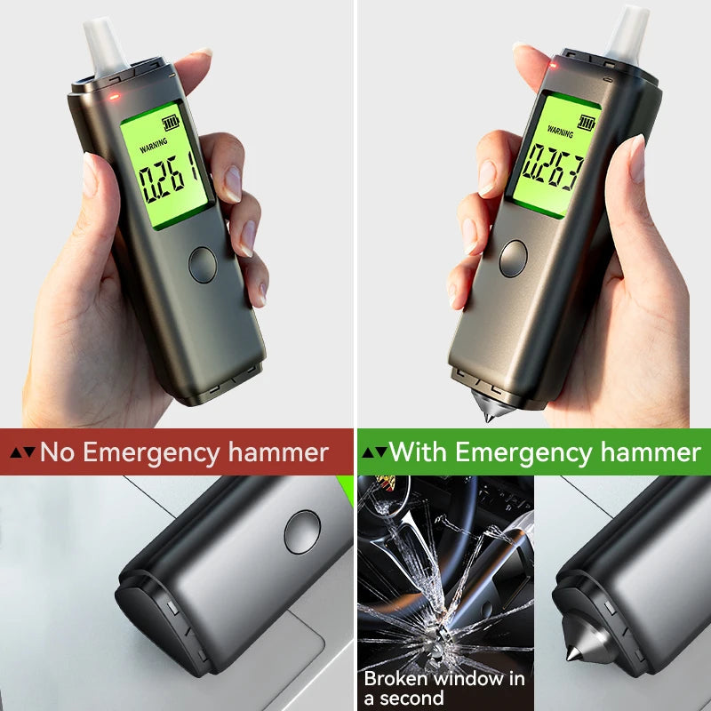 ZW Breathalyzer Rechargeable | Professional-Grade Accuracy | Portable Breath Alcohol Tester for Personal & Professional Use Pro Ai-TechWorld 