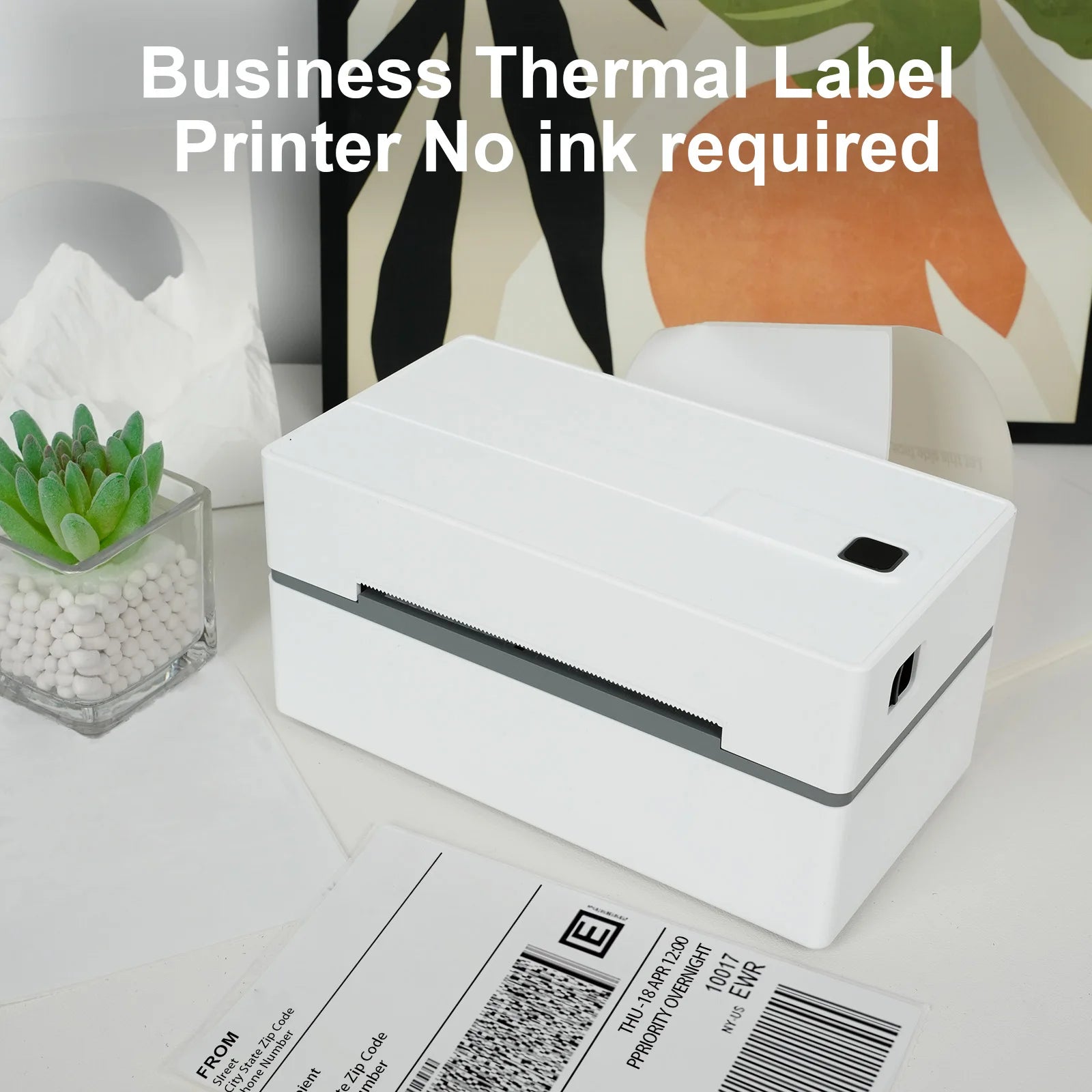 Thermal Label Printer Portable No Ink Required 300DPI 4x6 for Small Business WiFi Bluetooth USB High Speed Express Airway Bill Ai-TechWorld 