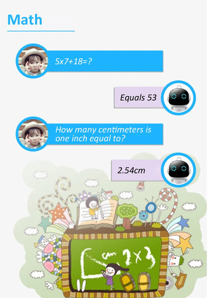 Tuya Smart AI Robot WiFi Early Education Toys for Children Speech Recognition & Voice Interactive Educational Learning Machine Ai-TechWorld 