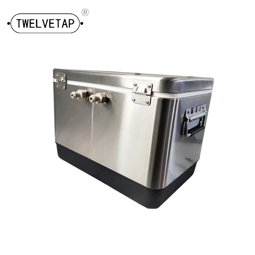 TWELVETAP Jockey Box  Craft Beer Cooling Box Homebrew Portable Bar Stainless Steel Housing Coils Material Outdoor Refrigeration Ai-TechWorld 