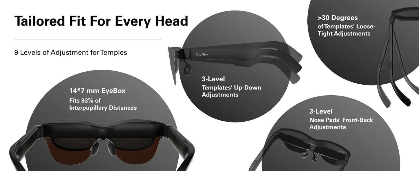 RayNeo Air 3S Pro smart AR glasses, 135-inch HD viewing, 1200Nits brightness, 3D surround sound Ai-TechWorld 
