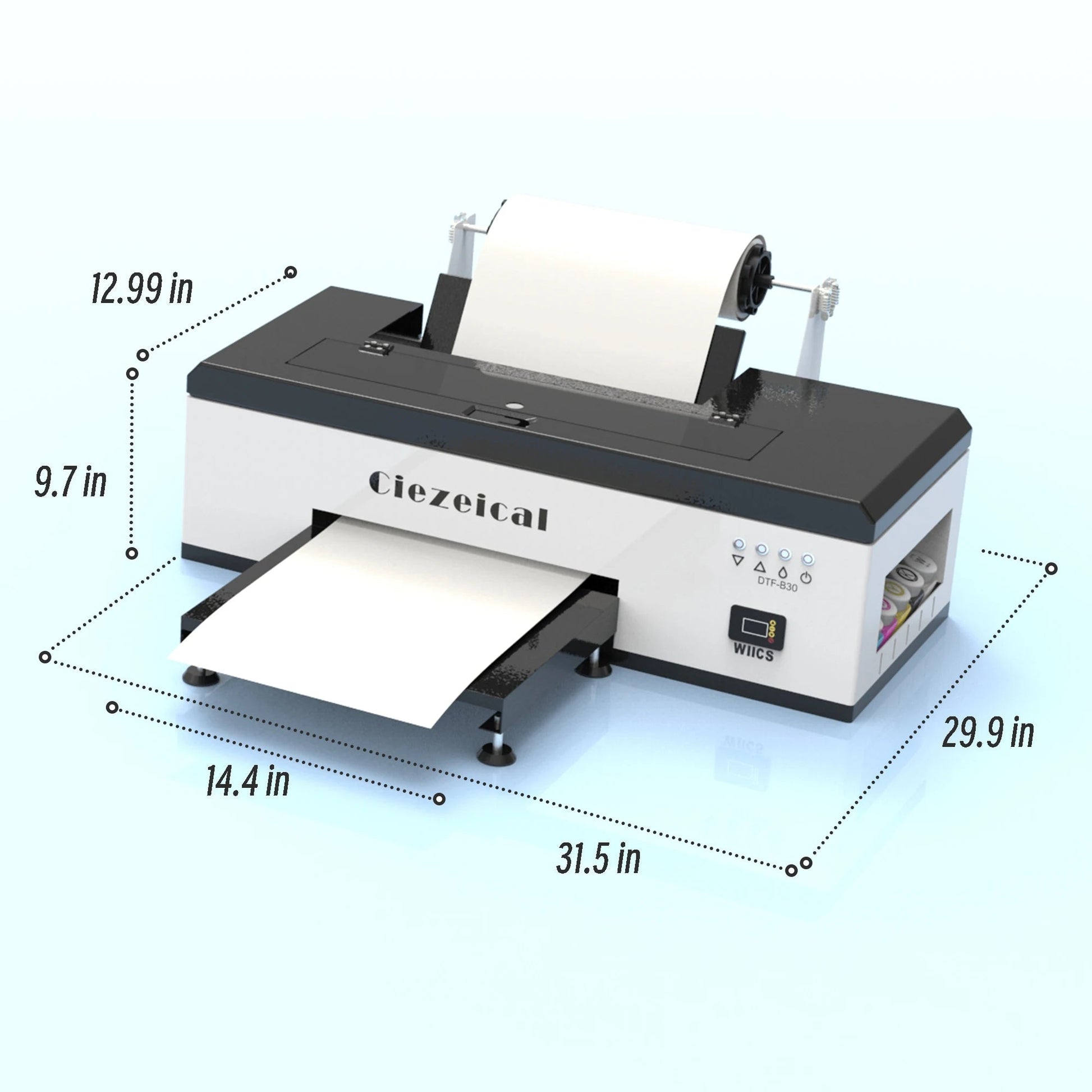 A3 1390 DTF printer set, equipped with oven thermal transfer printer, etc., supports sheet or roll PET film Dr Ai-TechWorld 