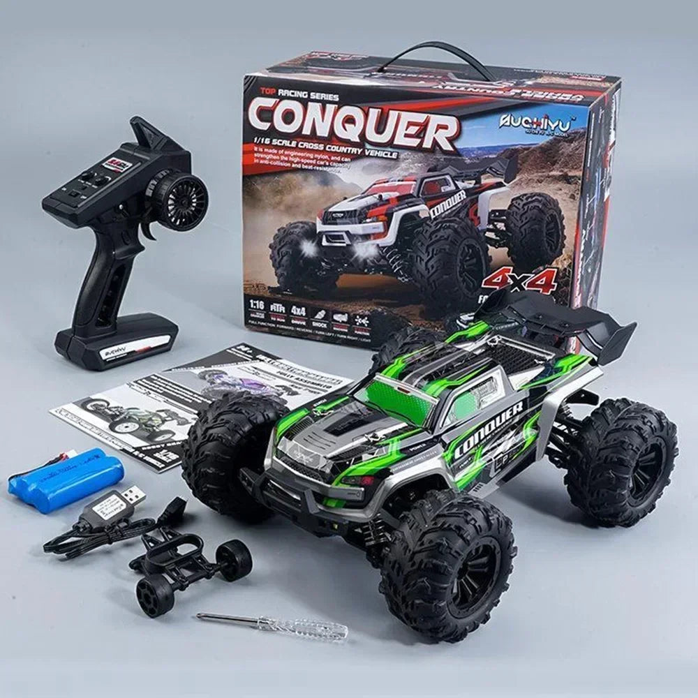 WLtoys 1:16 Scale Large RC Car 50km/h High Speed 4WD Children Toy for Boys Remote Control Car 2.4G Off Road Monster Truck RC Toy Ai-TechWorld 
