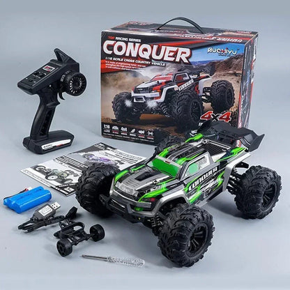WLtoys 1:16 Scale Large RC Car 50km/h High Speed 4WD Children Toy for Boys Remote Control Car 2.4G Off Road Monster Truck RC Toy Ai-TechWorld 