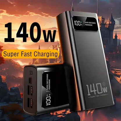 140W Power Bank  Super Fast Charging Battery High Capacity Digital Display 100000mAh Power Bank For Iphone Samsung Xiaomi Tablet Ai-TechWorld 