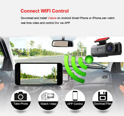 Dash Cam 4K UHD Built-In Wi-Fi Support GPS Ai-TechWorld 