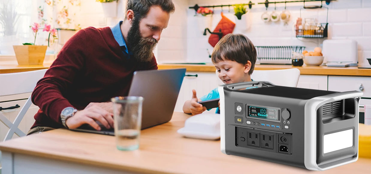 CTOLITY AP1000 Portable Power Station 1024Wh Lifepo4 Battery Solar Generator AC Outlets Pure Sinve Wave Energy Storage Supply Ai-TechWorld 