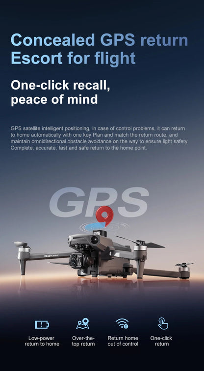 New D12 GPS Drone 3-Axis Gimbal With Touch Screen Profesional 8K HD Camera FPV Obstacle Avoidance Brushless Dron Toy for adult ﻿ Ai-TechWorld 