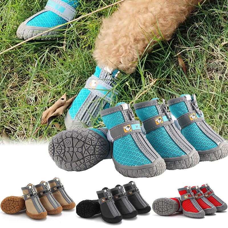 Dog Shoes Non-Slip Soles Thick Plush Protection Paw Pet Shoes Warm For Dog Non-Slip Dog Shoes Breathable Climbing Pets Booties Ai-TechWorld 