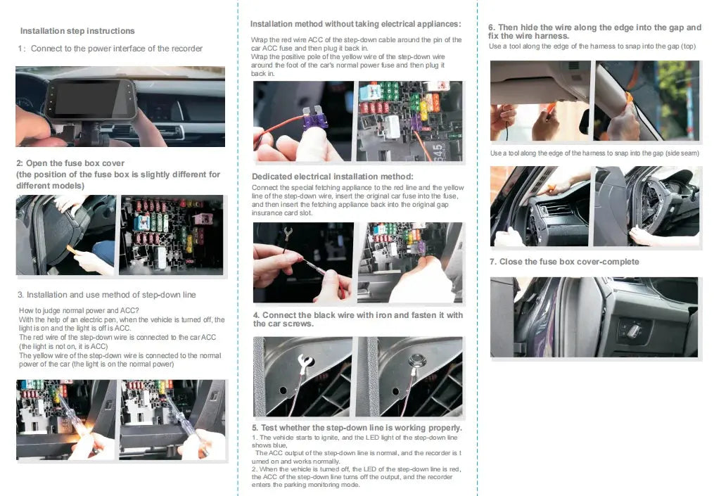 Car Dash Cam 4 Channel Black Box WiFi Driving Camera FHD 1080P Front Left Right Rear Night Vision Loop Recording add Hardwirekit Ai-TechWorld 