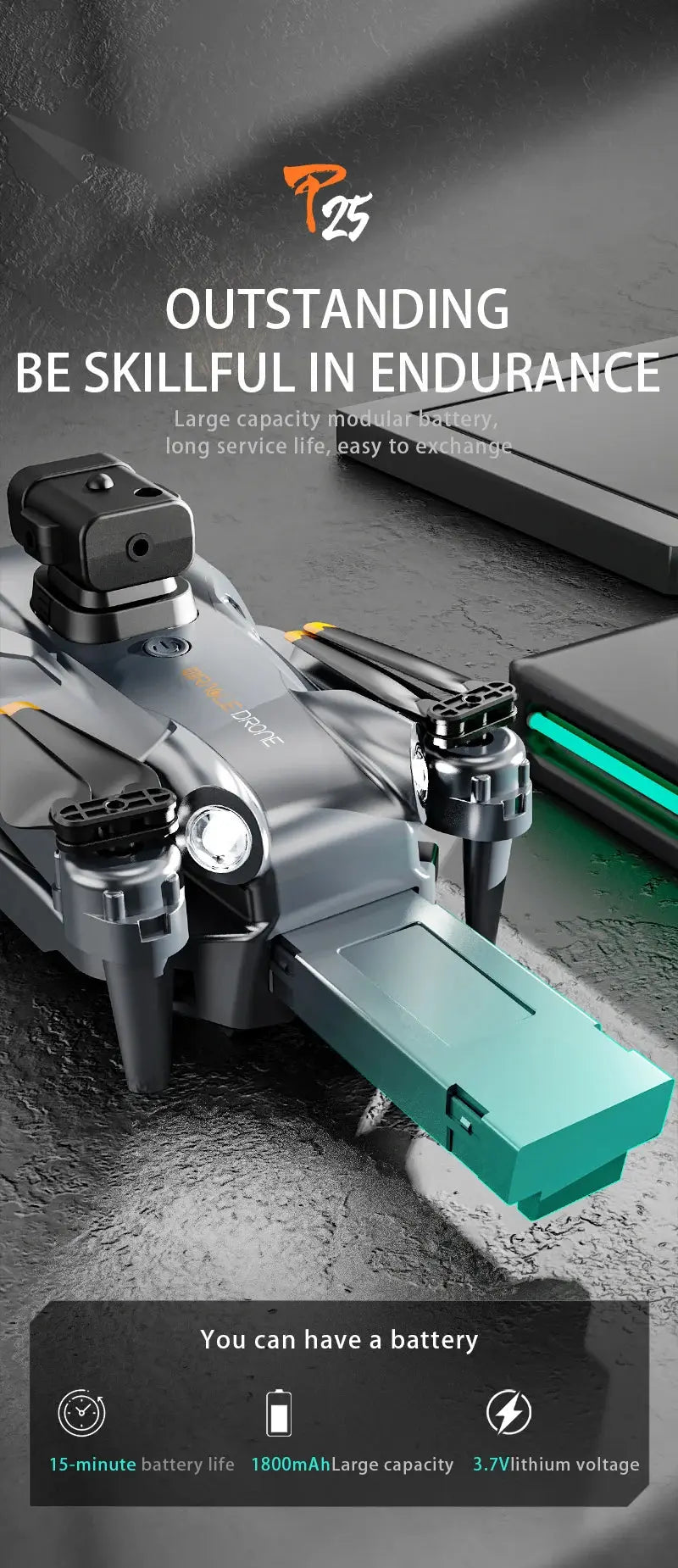 KBDFA P25 Drone 4K 8K HD Camera Aerial Photography Foldable RC Quadcopter Obstacle Avoidance Mini UAV Remote Control Toys Ai-TechWorld 