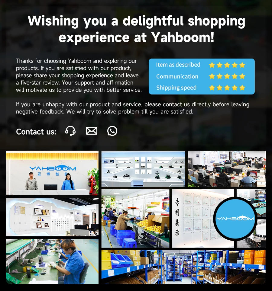 Yahboom Quadruped Robot Dog Bionic Intelligent Programming AI Large Model with Robotic Arm Powered by Raspberry Pi CM5 Module Ai-TechWorld 