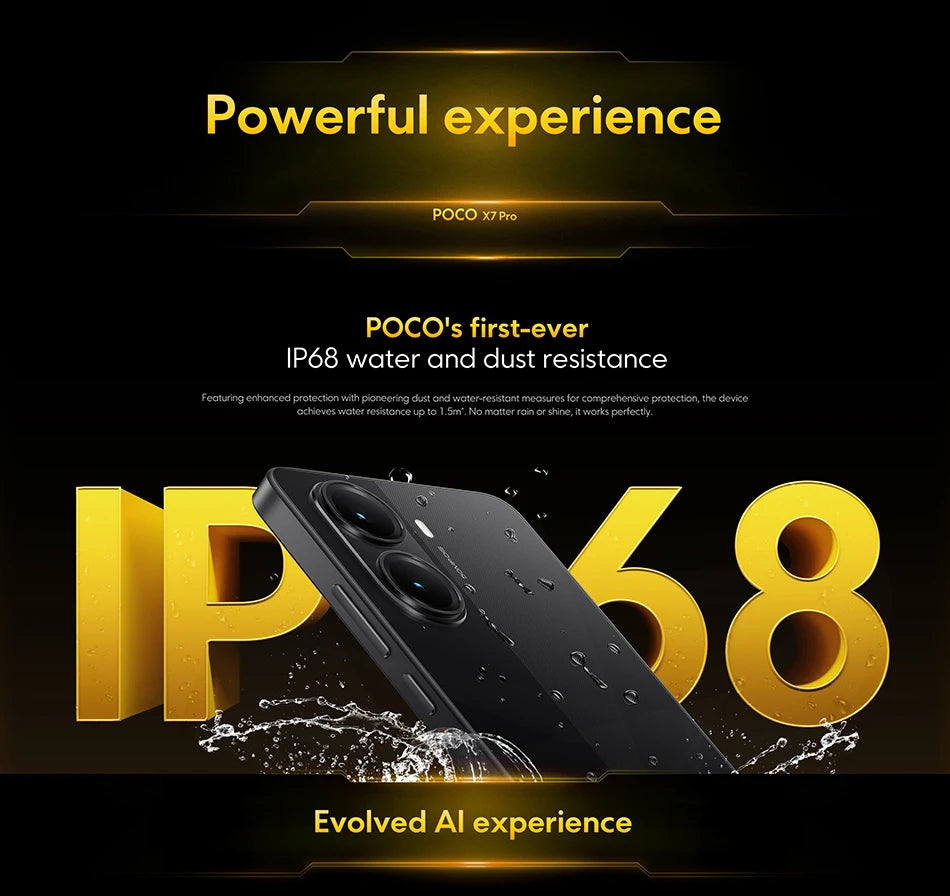 【Brand+】POCO X7 Pro Smartphone Dimensity 8400-Ultra 6000mAh 90W HyperCharge 6.67" AMOLED display NFC Xiaomi HyperOS 2 Ai-TechWorld 