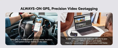 REDTIGER Dash Cam HD 4K Built-in GPS 70FOV Car DVR 5G WIFI APP Control Fatigue Driving Reminder Car Camera with Night Vision Ai-TechWorld 