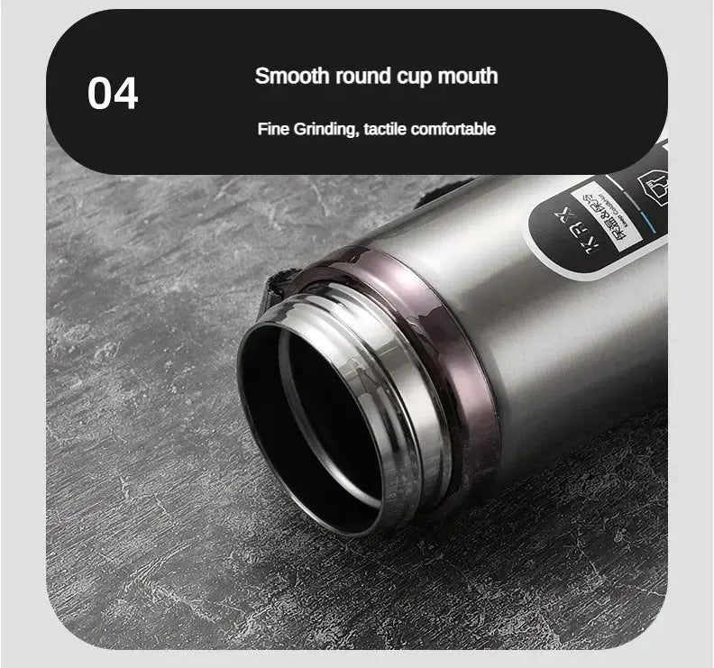 1Liter Stainless Steel Thermos Bottle with LED Temperature Vacuum Flask Ai-TechWorld 