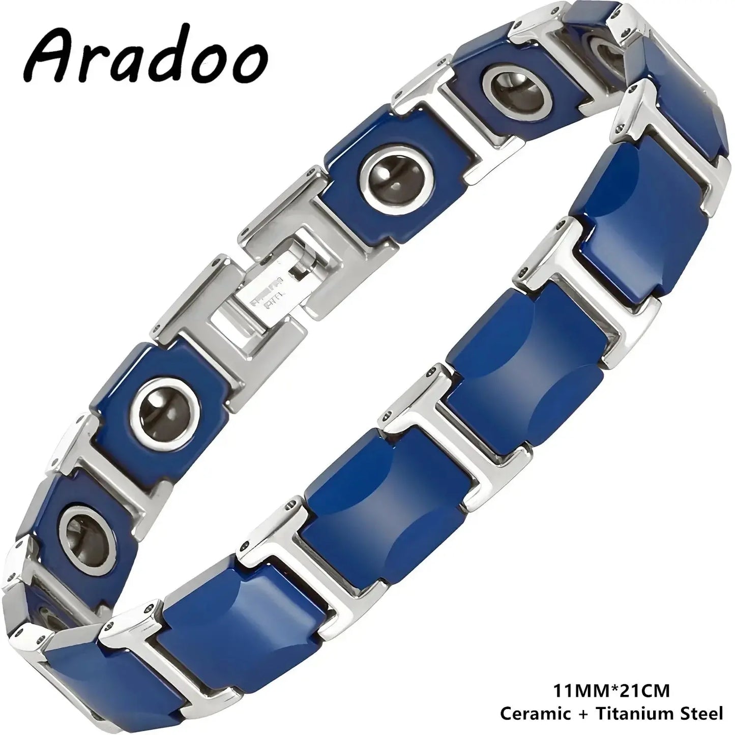 ARADOO Premium Ceramic Bracelet for Men Women with Crescent Design Wristband Jewelry Gifts Ai-TechWorld 