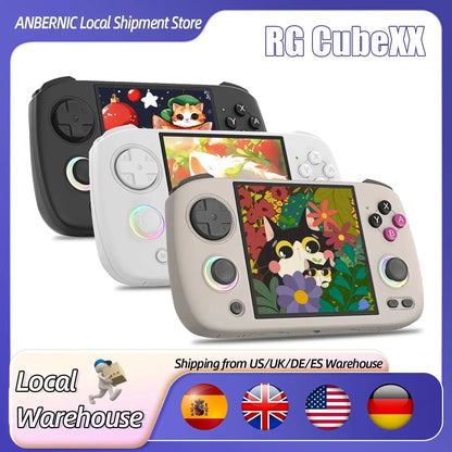 Anbernic RG CubeXX Retro Handheld Game Console 3.95 Inch IPS Screen Linux System Built-in 64G TF Card 5056 Games Support HD Out Ai-TechWorld 