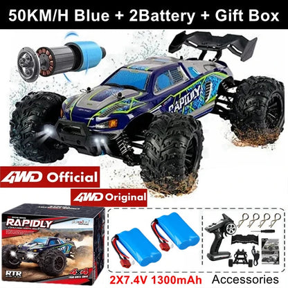 4WD Remote Control Car Off Road 4x4 RC High Speed Buggy Truck Super Brushless 50 or 80KM/H Fast Drift Racing Toy Kids Adults Ai-TechWorld 