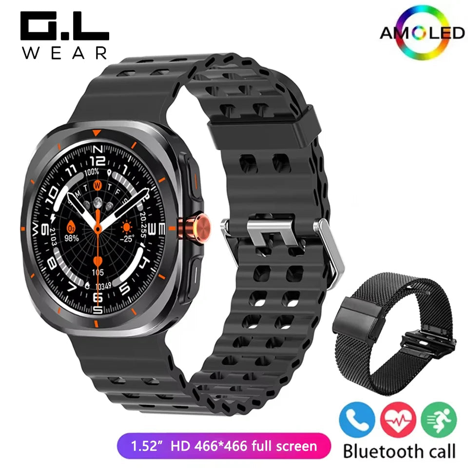 G.L Wear 2025 New Smartwatch for Men Heart Rate Monitoring Bluetooth Calling Fitness Tracking Pedometer Men's Smartwatch Ai-TechWorld 