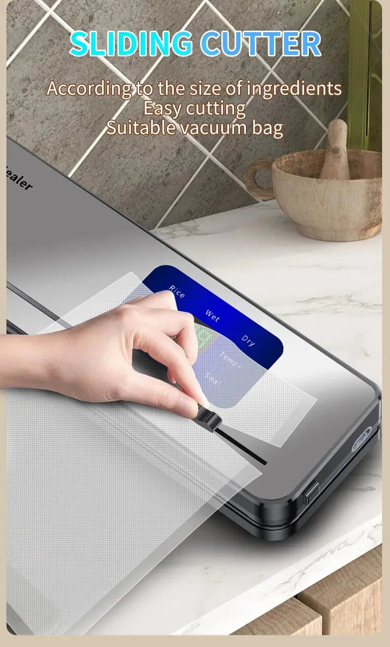 Wireless Portable Charging Vacuum Sealing Machine With Multi Package Vacuum Touch Button And Sealed Countdown Display Ai-TechWorld 