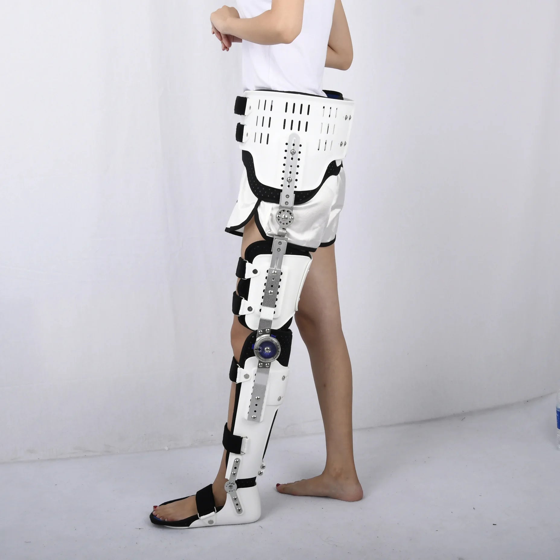 Adult Adjustable Hip, Crotch, Waist, Knee, Ankle and Foot Joint Fixation Brace, High and Low Paraplegic Walking Brace Ai-TechWorld 