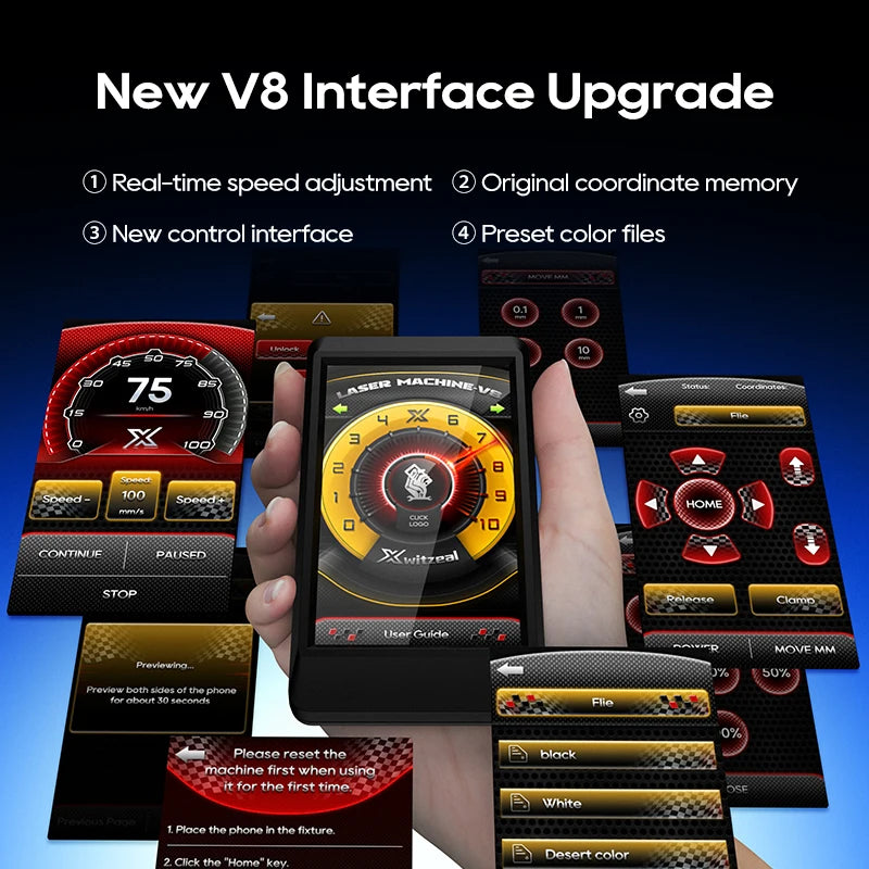 Xwitzeal® V8 Newly Laser Machine for iPhone 8-17 Pro Max Back Glass Repair&Camera Len w/Breaking Pen, Iron Mold,Air Filter, etc Ai-TechWorld 