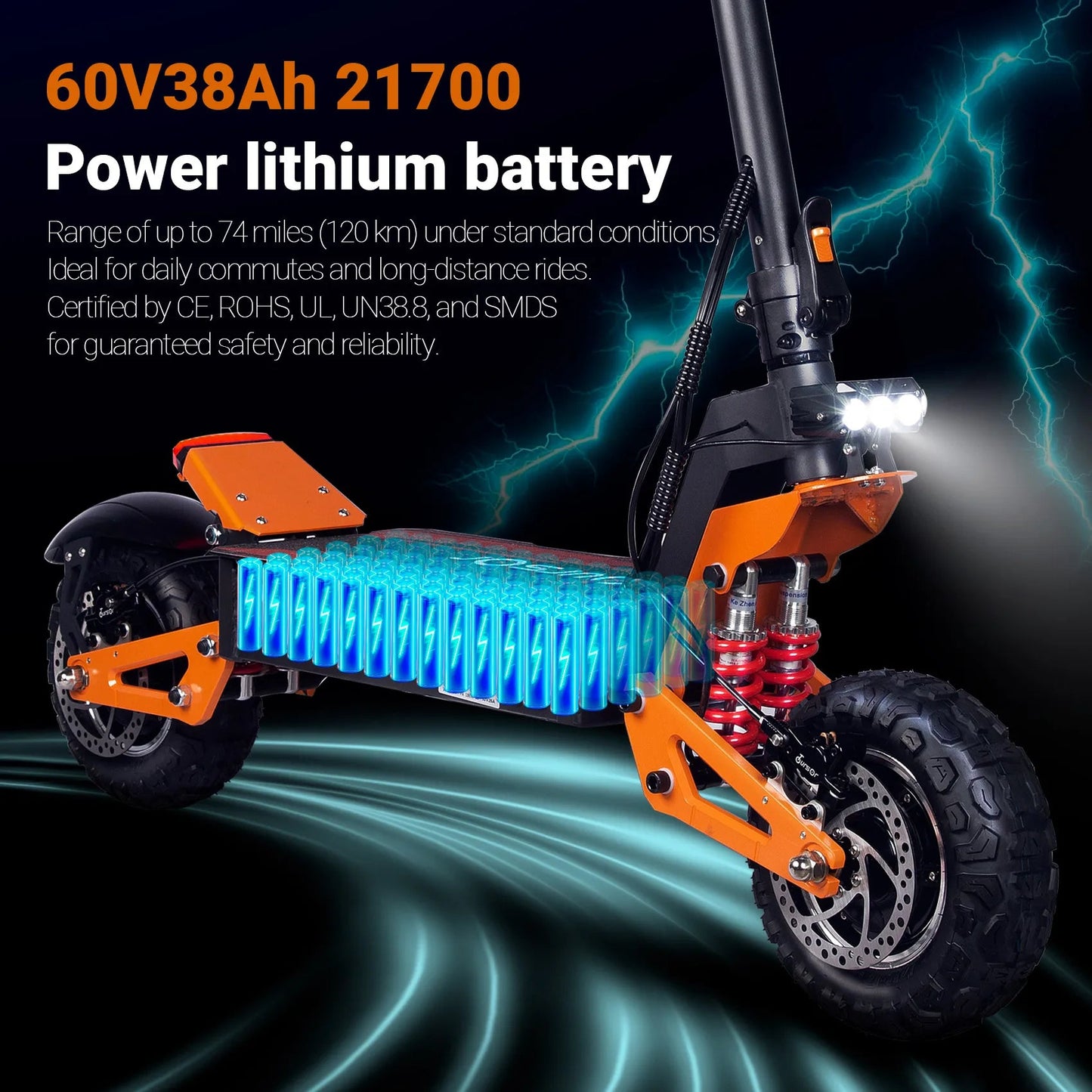 X5 6000W Dual Motor Eelectric Scooter in China Stock 60v 40ah Large Battery Remote Scooter with Seat 11-inch Tires Ai-TechWorld 