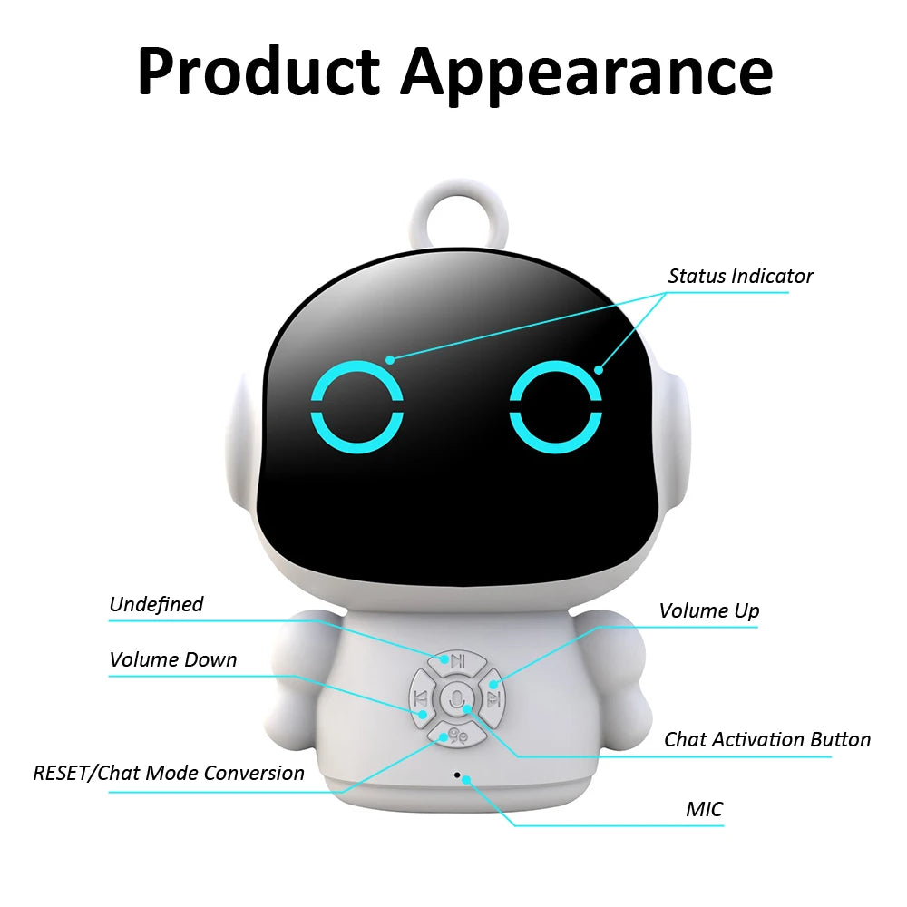 Tuya Smart AI Robot WiFi Early Education Toys for Children Speech Recognition & Voice Interactive Educational Learning Machine Ai-TechWorld 