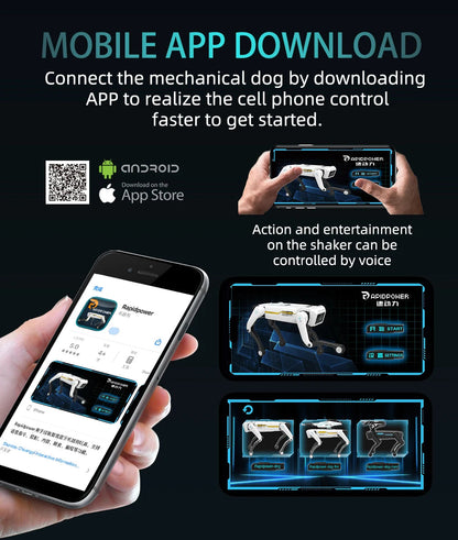 Teeggi Electric RC Intelligent Robot Dog with Clip Multifunction RC Mechanical Dog Educational Toy Bionic Smart Robot Toy Gift Ai-TechWorld 