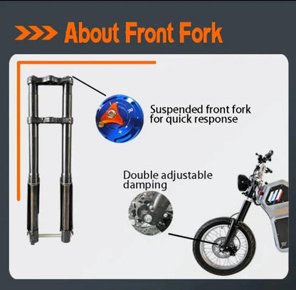 Powerful QS205v3 10000W 72V 100KMH 62MPH Fatbike Electric Road Bike Adults Fat Tire Fardriver 72V150A Controller E Motorcycle Ai-TechWorld 