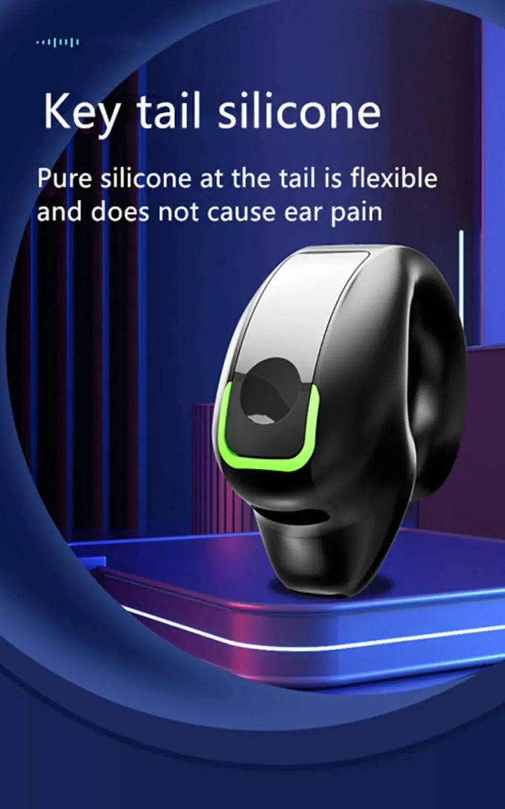 Bluetooth Earphone Clip On Monaural Inear Motion Stereo Bone Conduction Gd28 Business Wireless Earphone Mini Monaural Tws Ai-TechWorld 