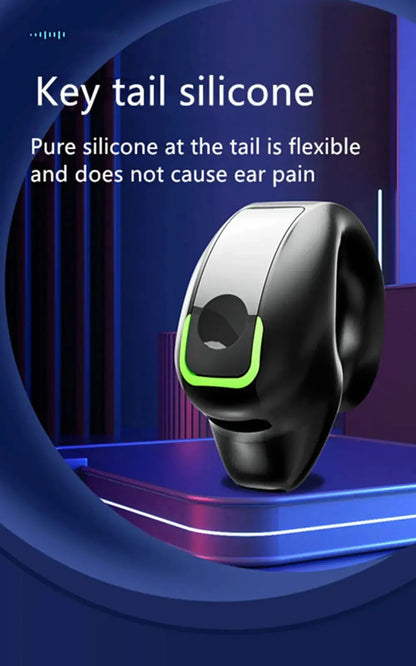 Bluetooth Earphone Clip On Monaural Inear Motion Stereo Bone Conduction Gd28 Business Wireless Earphone Mini Monaural Tws Ai-TechWorld 