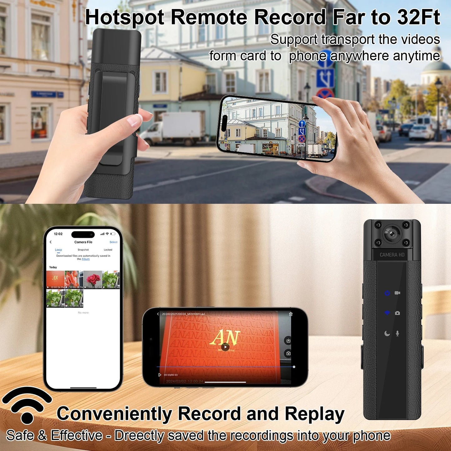 NEW WIth Wifi Hotspot Mini Camera 1080P Portable Digital Video Recorder Body Camera Night Vision DVR Miniature Camcorder Ai-TechWorld 