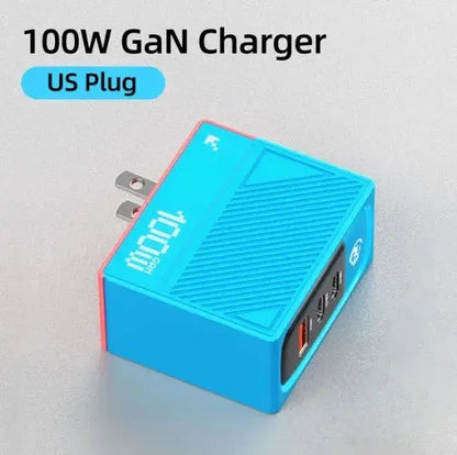 WEKOME GaN 100W Charger High Speed Fast Charging Type C Charger for Xiaomi 13 Samsung s23 ultra iPhone 15 pro max Macbook Pro Ai-TechWorld 
