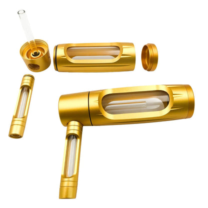 Handheld Smoking Pipe Grass Hookah Set with Dry Burning Glass Tobacco Bowl Cigarette Filters Shisha Pipes Smoke Accessories Ai-TechWorld 