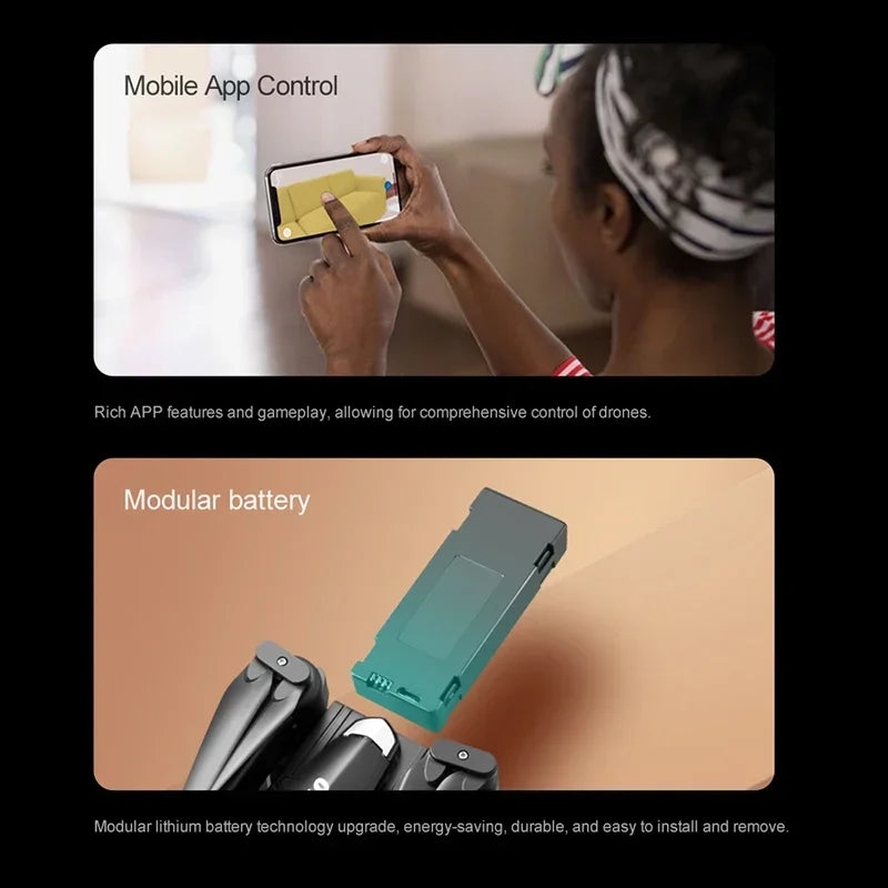 Lenovo K10Max Drone 8K Professinal Three Camera Optical Flow Localization Four-way Obstacle Avoidance RC for Adults Child Toys Ai-TechWorld 