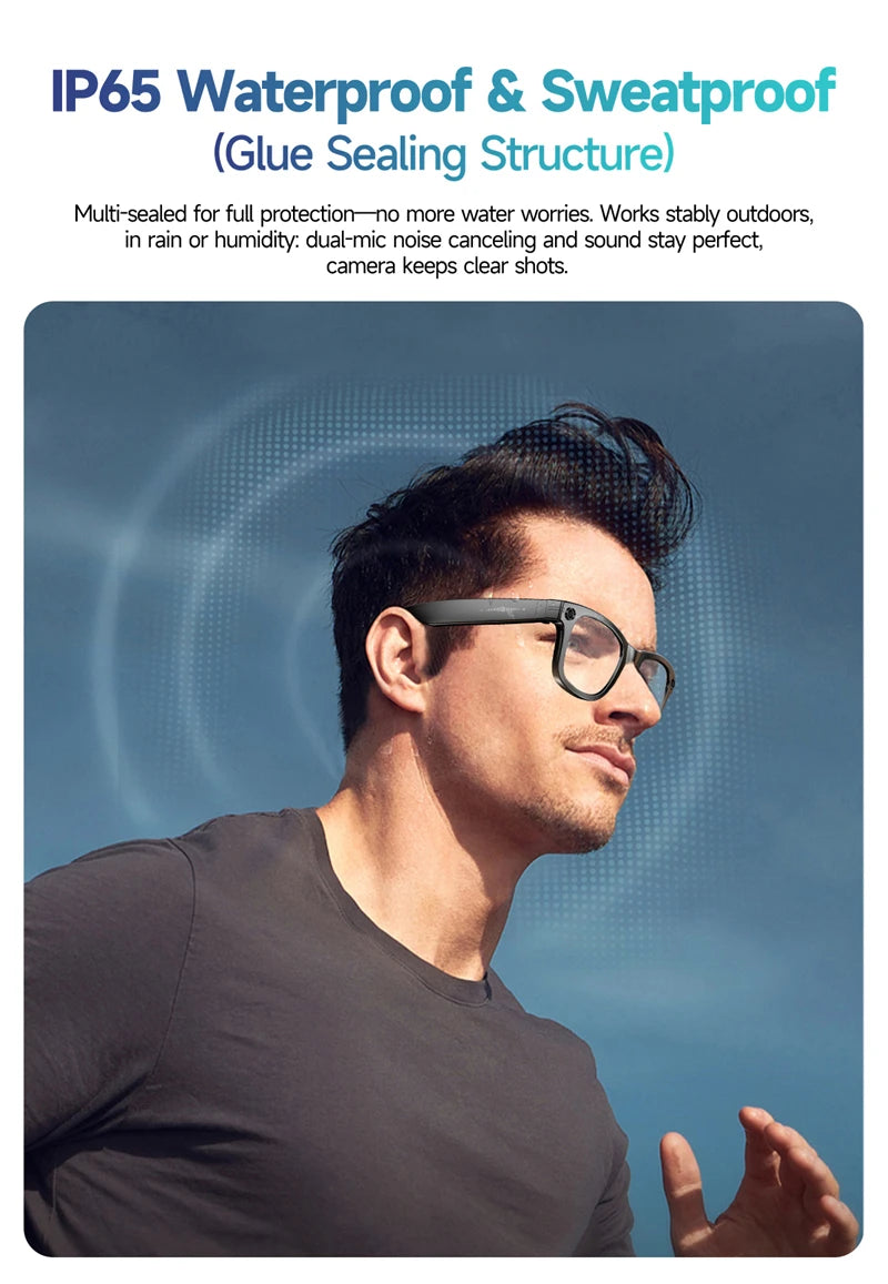 Xiaomi 4K 800W Camera AI Glasses Color-Changing Smart Translation Glasses Photo Video Recording Waterproof Call Smart Sunglasses Ai-TechWorld 