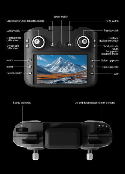 GT6 Professional Drone Long Range Flight Battery Quadcopter 4K HD Wifi Dron Aerial Photography Obstacle Avoidance Aircraft Ai-TechWorld 